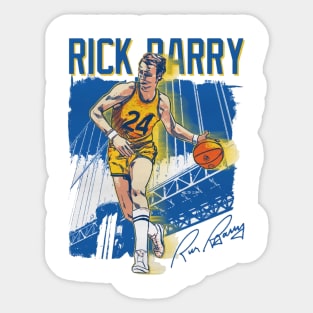 Rick Barry Golden State Square Sticker